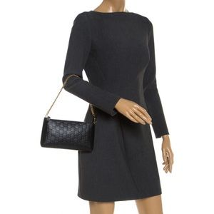 Chain Wristlet Wallet Guccissima Leather Clutch